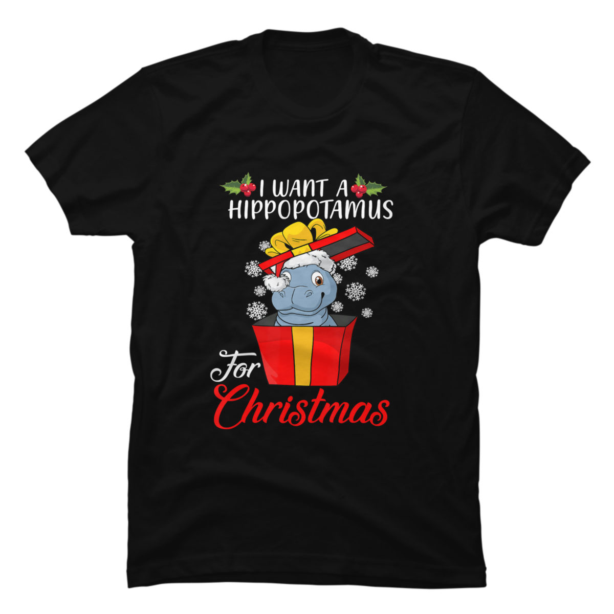 i want a hippopotamus for christmas shirt